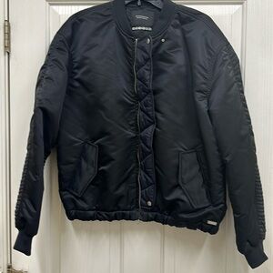 Black Scotch and Soda water resistant bomber jacket size 2